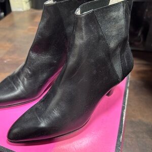 Miss Maud Paris Black Leather Booties